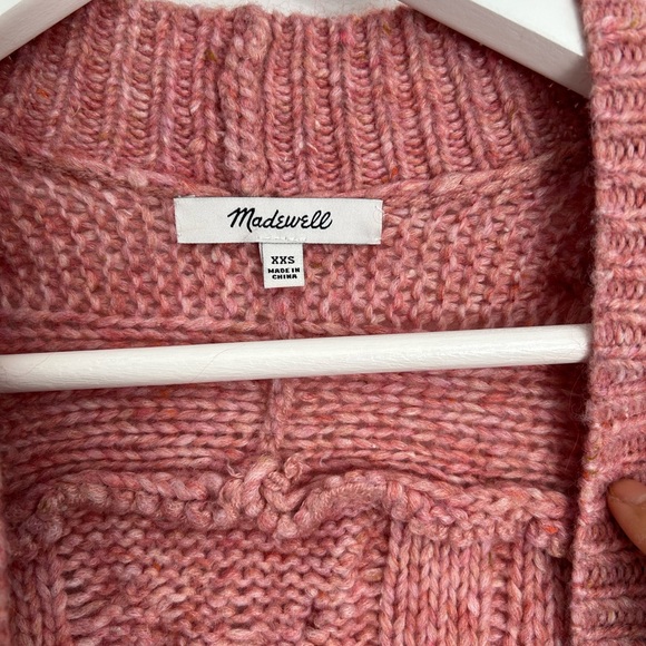 Madewell Bubble-Sleeve Cableknit Open-Front Cardigan Sweater - Picture 6 of 6